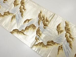 滝模様織り出し　袋帯